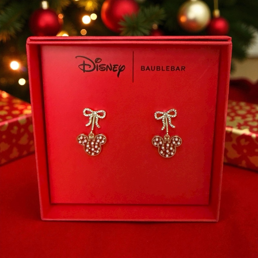 Disney BaubleBar Minnie Mouse Earrings NWT